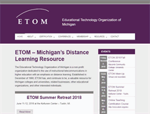 Tablet Screenshot of etom.org